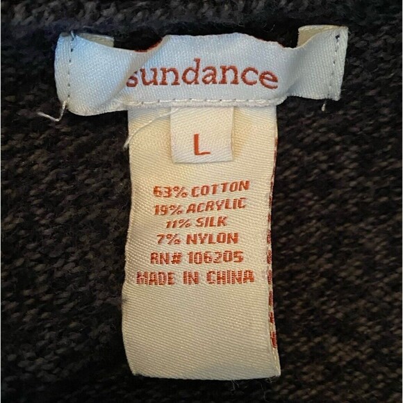 Sundance sz L Gray Homestead Henley Sweater - Picture 7 of 8